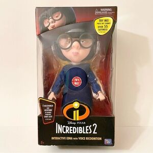 Disney Pixar’s Incredibles 2 Interactive Talking Edna Mode W/ Voice Recognition